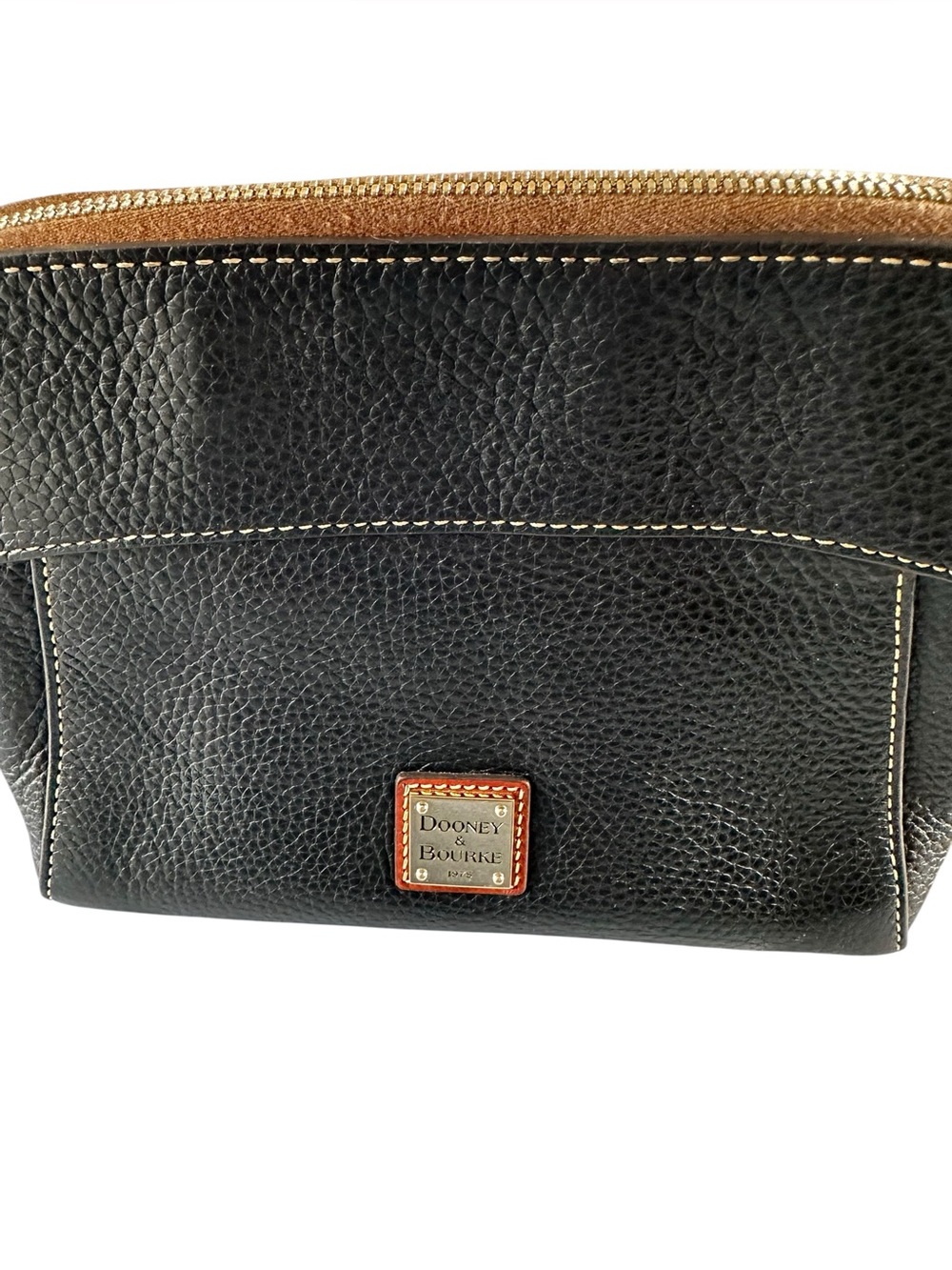 Dooney & Bourke Black Pebble Grain Leather Crossbody Bag Purse Vintage - Picture 3 of 16